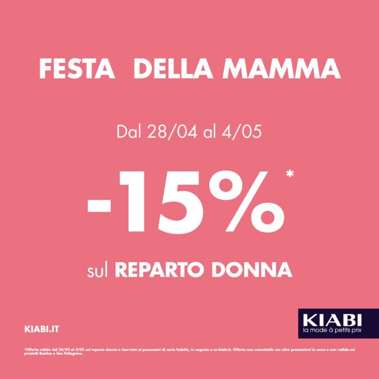Festa della mamma Kiabi